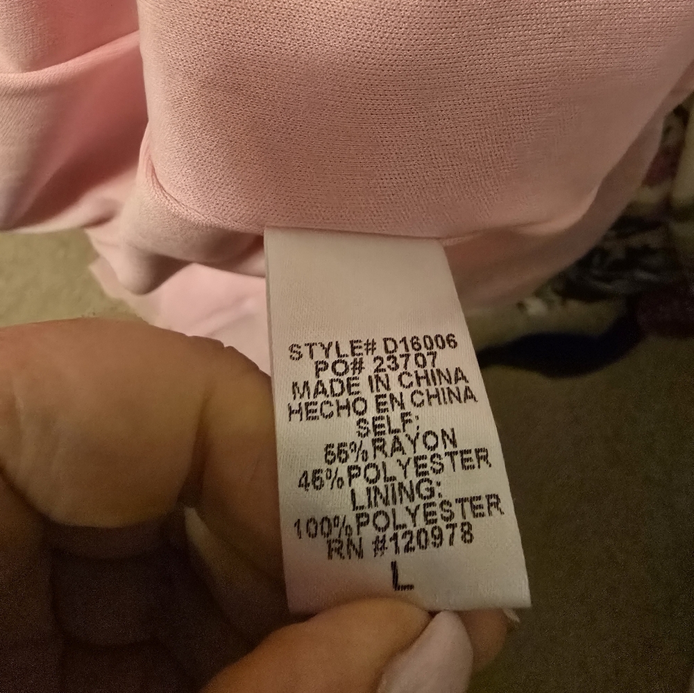 Entro, Pink Tiered Halter Maxi Dress, Large - Picture 16 of 16